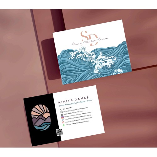 Landscape inspired business Card