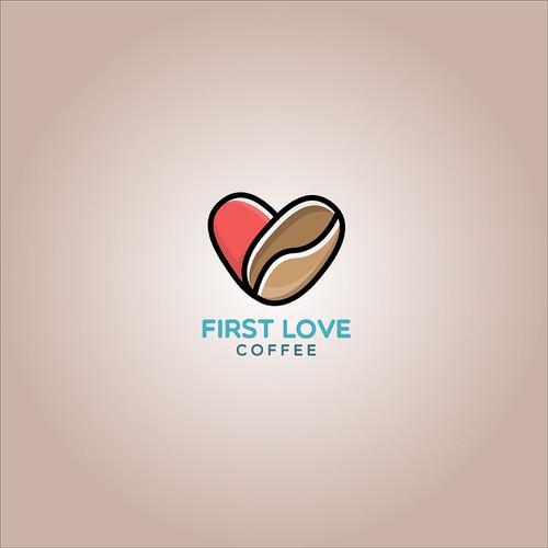 First Love Coffee Logo Concept