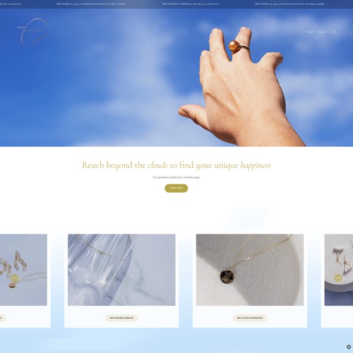 Brand Site for Bijoux de Clouds