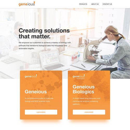 New Homepage Design for Geneious.com