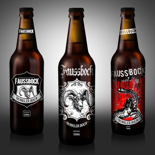 Bottle label design for brewery