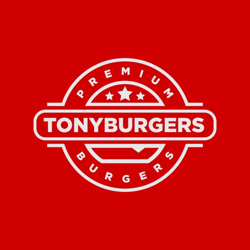 Badge logo design concept for Burger Restaurant