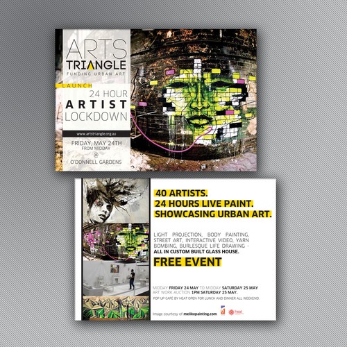 New postcard or flyer wanted for Arts Triangle 