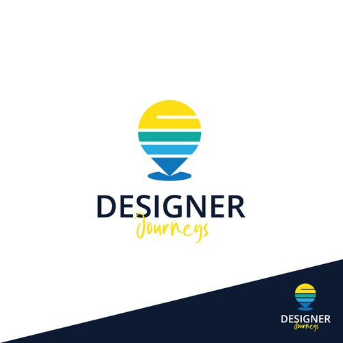 Logo design concept for Designer Journeys contest.