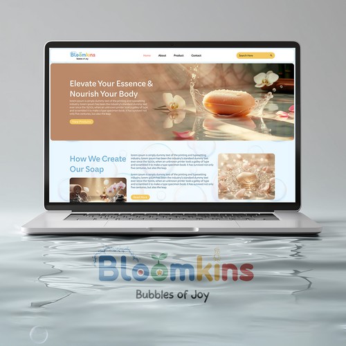 Bloomkins – E-Commerce Website Design for Artisanal Soaps