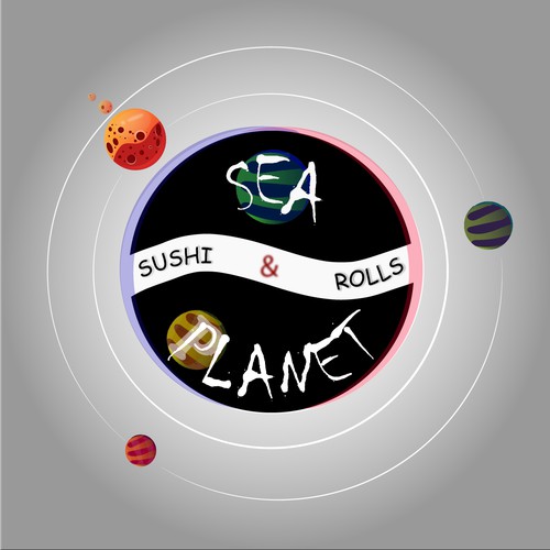 Logo - Sushi - Sea Planet - Rolls - Orbit