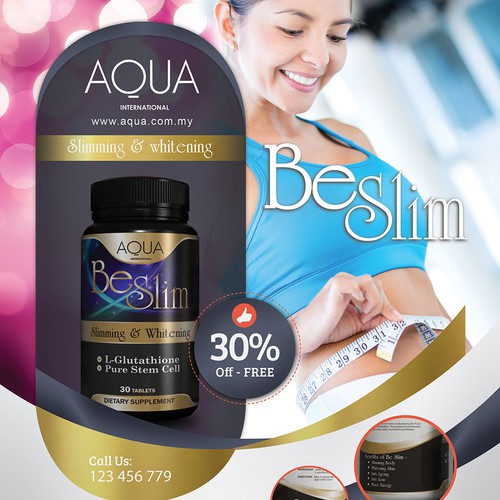 Create the International next product Label & Box Design for AQUA INTERNATIONAL