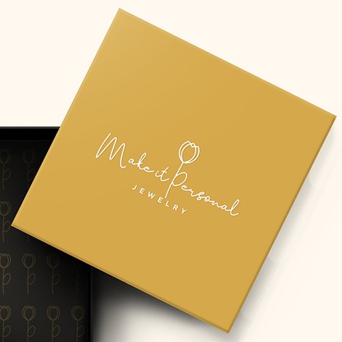 Simple and elegant logo design for a personalized jewelry online store