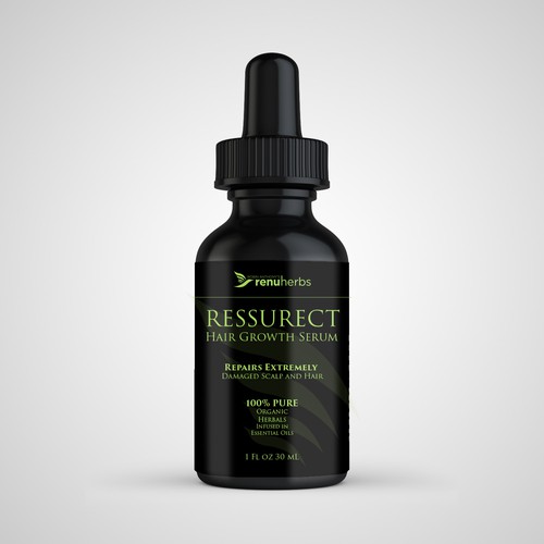 Hair Treatment Label Bottle