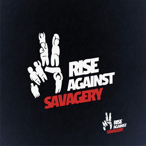 logo for RISE AGAINST SAVAGERY