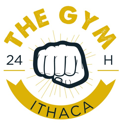 Bold and strong logo for gym