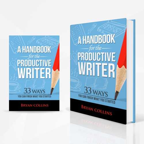 Create a book cover for my handbook for writers