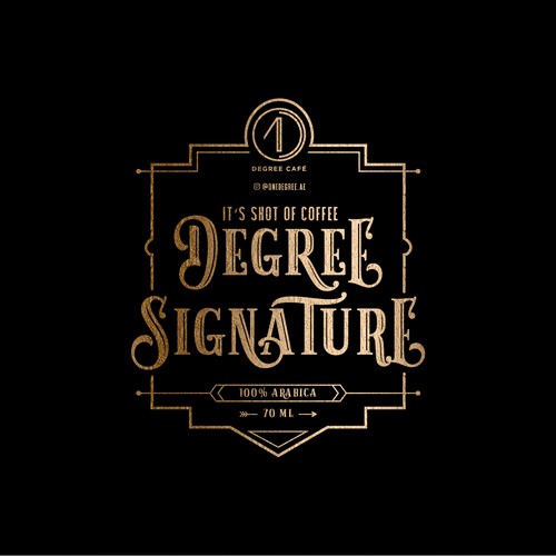 Premium Hipster Coffee Label Design