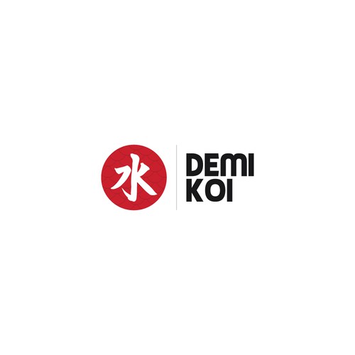 Simple logo for a koi importer