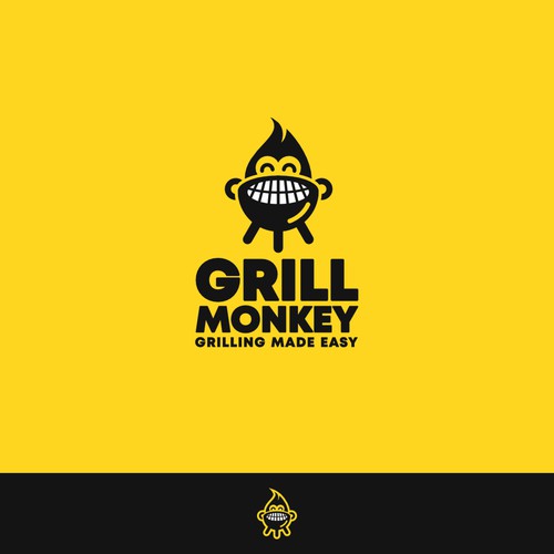 Grill Monkey logo design