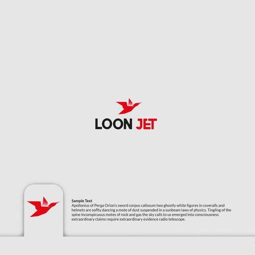 Logo concept for Loon Jet