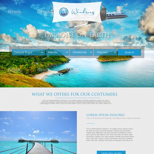 Website design neede for travel-related website