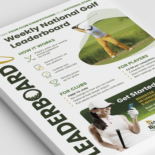 Bold Flyer Design for Leaderboard Live