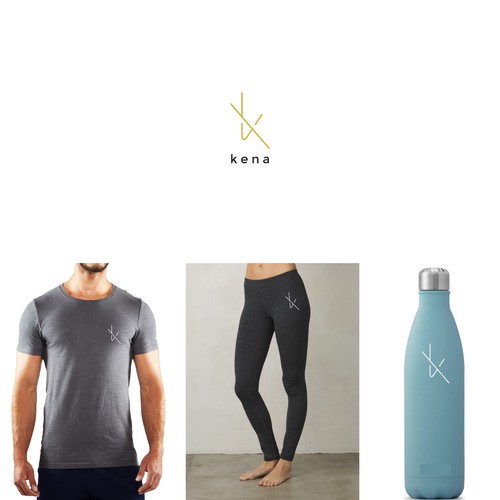 Elegant design for a yoga wear company