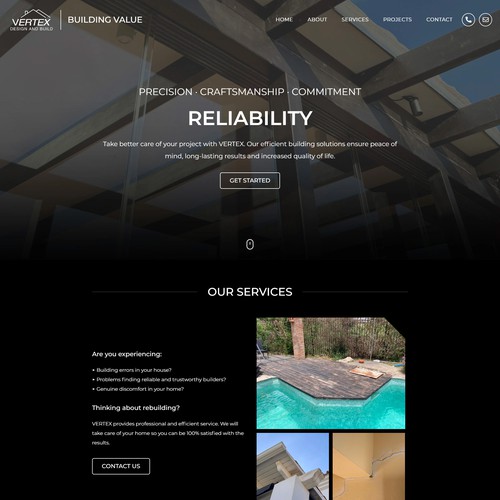 VERTEX Design and Build - Wordpress