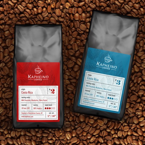 Coffee label design