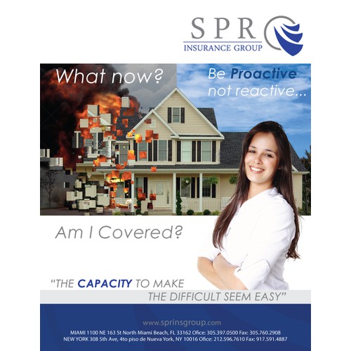 Full Page Magazine Ad for Insurance Brokerage
