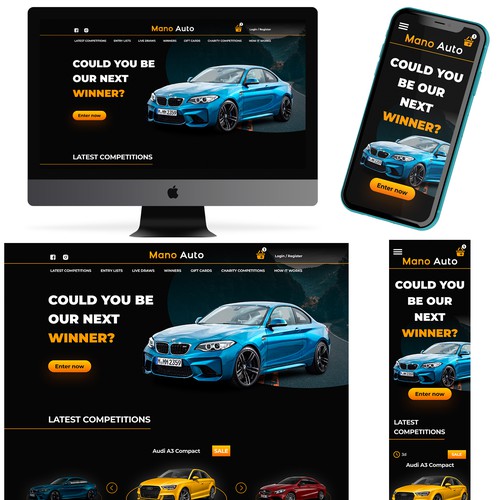 Design for a car website