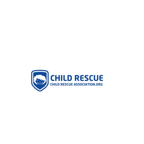 Create a logo for Child Rescue in a shield shape