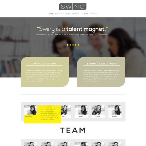 EXTENDED 24 HOURS!  Help Staffing Agency with a new website design --- BONUS $100 cash to winning design!! 