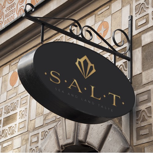Luxury logo design for SALT restaurant