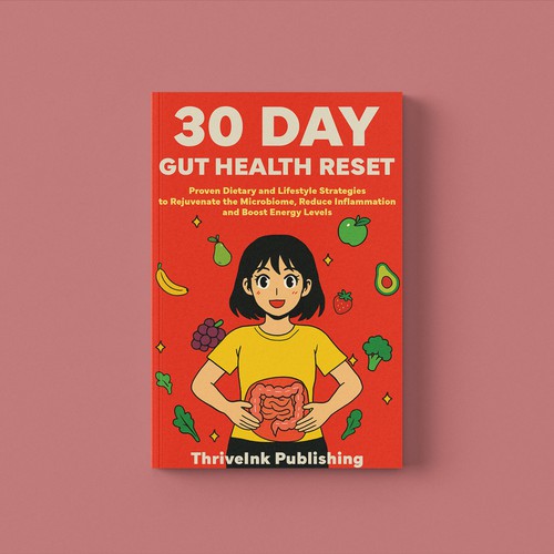 Illustrated Book Cover: 30 Day Gut Health Reset