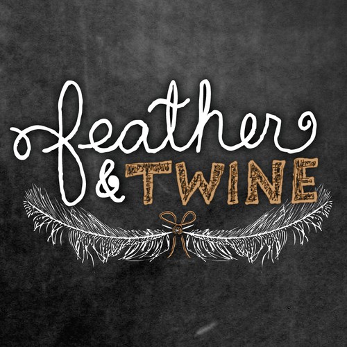 Feather & Twine Hand-Drawn Logo