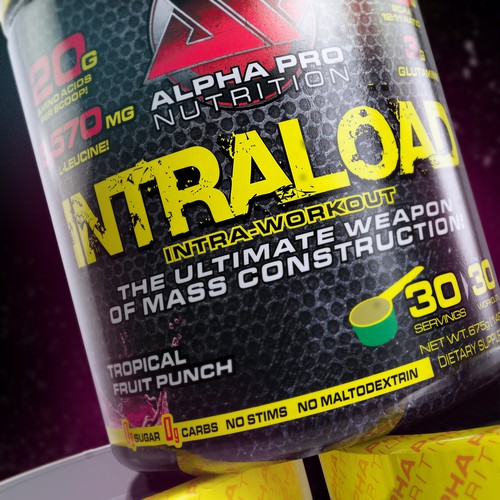 3d Rendering of a fitness supplement.