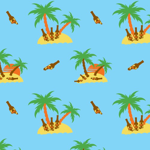 Pool toy pattern for Hawaiian-esque shirts