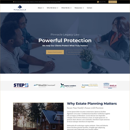 Pinnacle Legacy Law Redesign