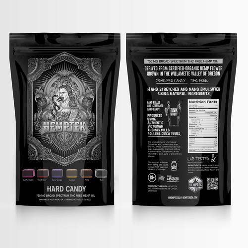 Design CBD Hard Candy Packaging to appeal to people that are health conscience
