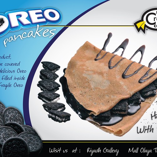 Placemat Advertisement Design Wanted for Crepe Café Company