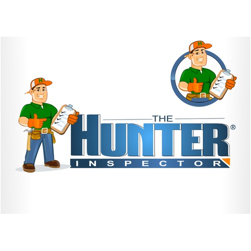 Create a fun logo for a friendly Building Inspector