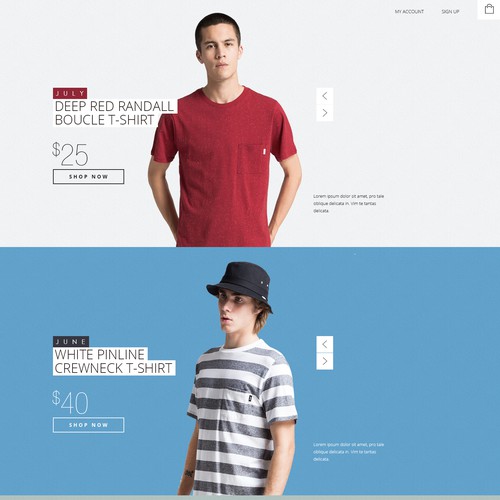 Ad Astra Clothing co Landing page