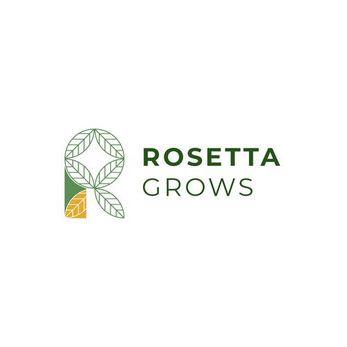 Rosetta Grows Logo Design