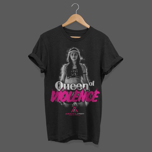 T-shirt Design Queen of Violence