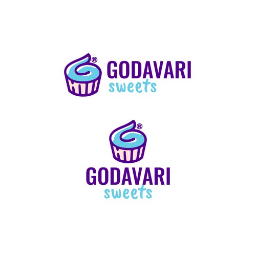 playful logo concept for desserts store