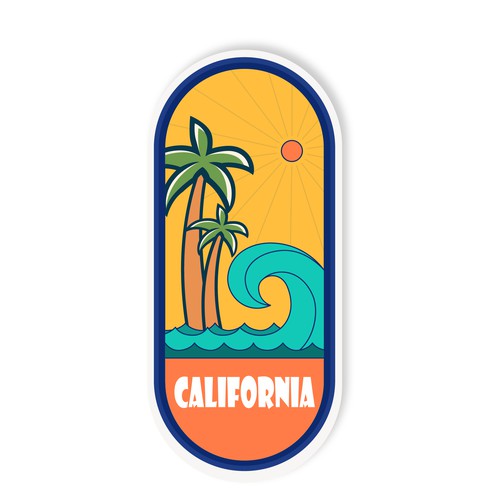 California Sticker Design
