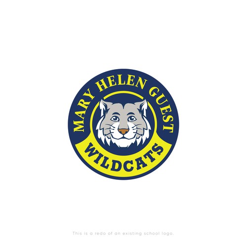 Fun and Bold Wildcats Logo 