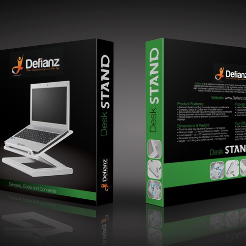 Packaging design for a new product startup  - Defianz