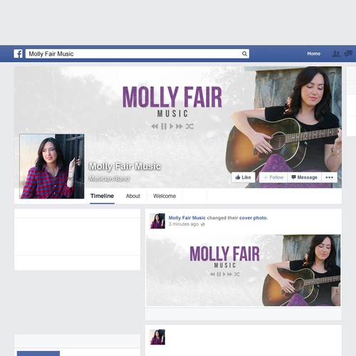 Molly Fair Music - Facebook Banner