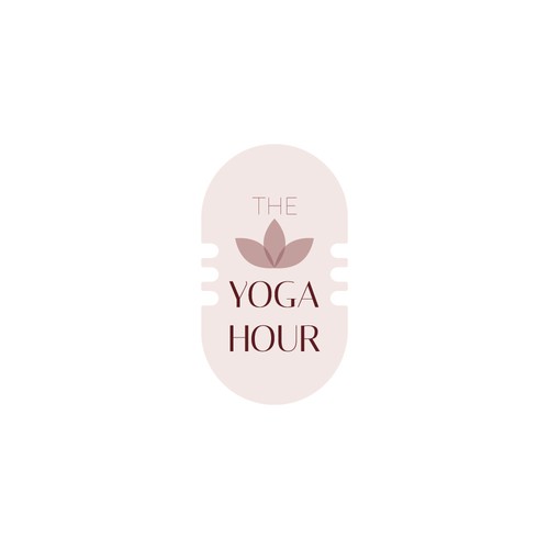 Calm logo design for a yoga podcast