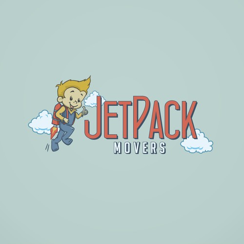 Create a logo for moving service JetPack Movers