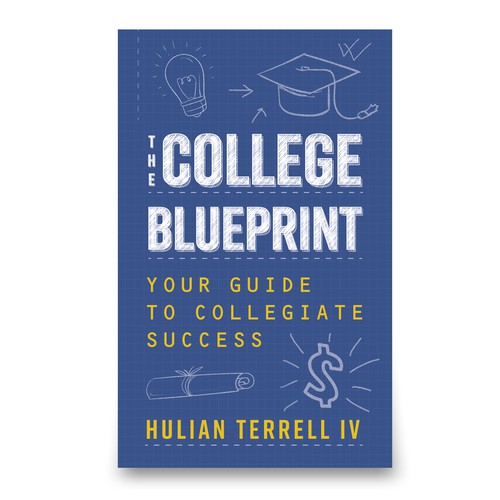 Blue print style book cover.