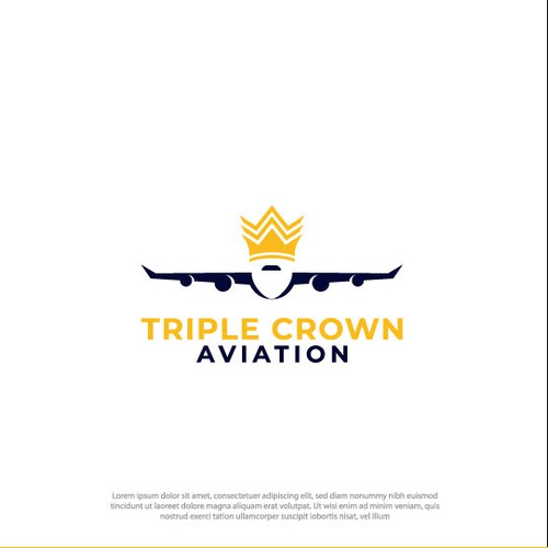 Crown + Aviation Logo Concept